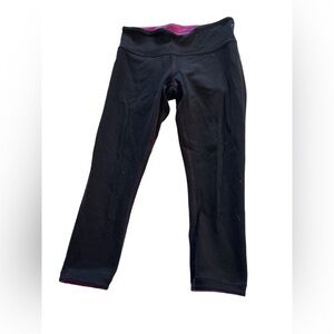 Lululemon X Soul Cycle Wunder Under Reversible Legging Purple Black 6